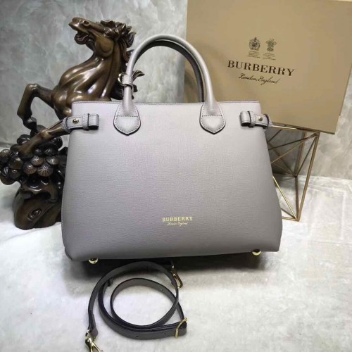 Geantă tote din piele BurBerry 5559 gri