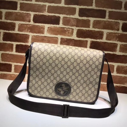 Geantă Gucci din canvas GG PVC Messenger 222291 Maro