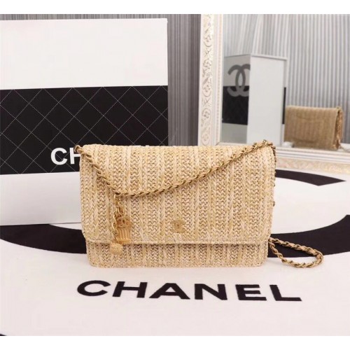 Geantă crossbody Chanel WOC Original din piele cu clapă B33814