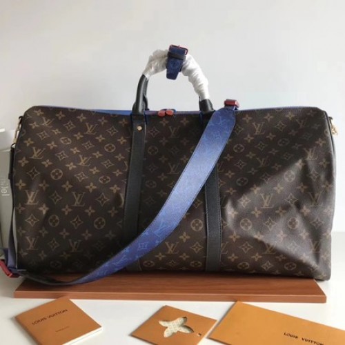 Curea Louis Vuitton Monogram Macassar Canvas Keepall 50 M43817