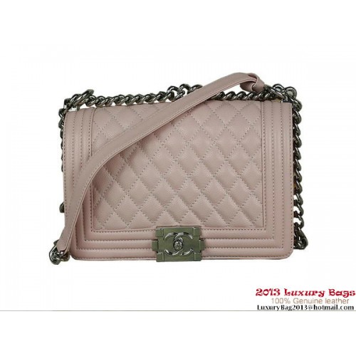 Geantă de umăr Chanel Flap Boy 2013, modele clasice Cannage A67025 roz