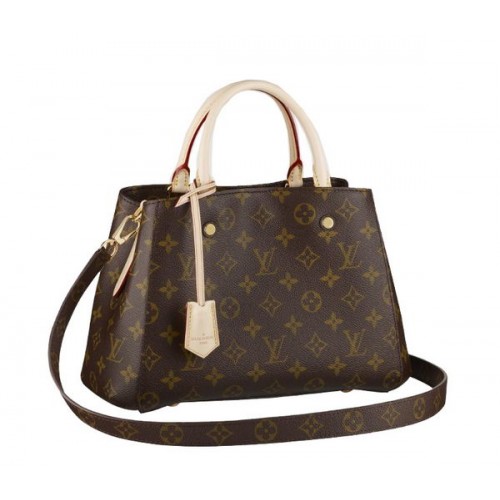 Geantă Louis Vuitton Monogram Canvas Montaigne BB M41055 din pânză, model 2014
