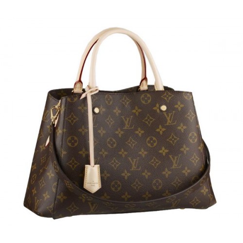 Geantă Louis Vuitton Monogram Canvas Montaigne MM M41056 din pânză, model 2014