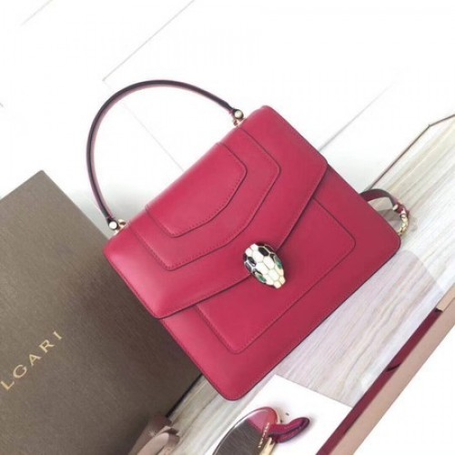 Geantă tote din piele de vițel BVLGARI Original 3781 Piersică