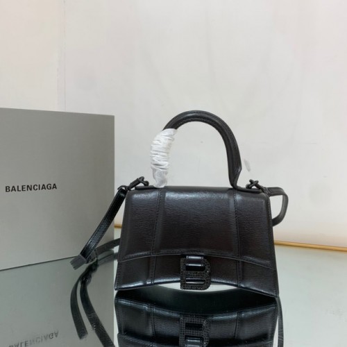 Balenciaga Geantă mică cu mâner superior HOURGLASS 59353 neagră