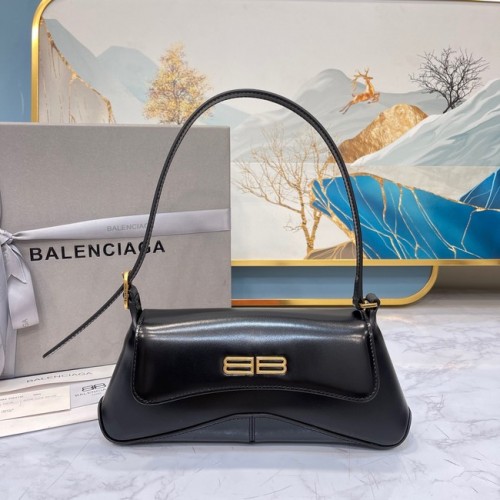 Balenciaga Geantă mică cu mâner superior HOURGLASS 6008 neagră