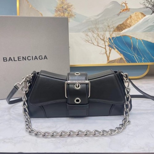 Balenciaga Geantă mică cu mâner superior HOURGLASS 6088 neagră
