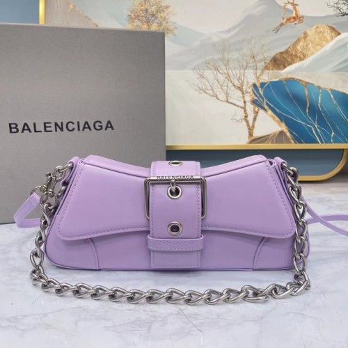 Balenciaga Geantă mică cu mâner tip clepsidră 6088 violet