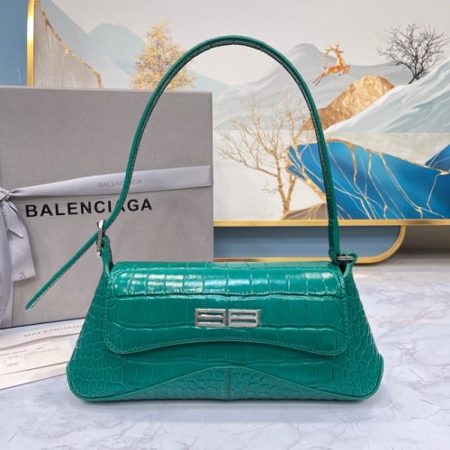 Balenciaga PUNGĂ DE UMĂR MICĂ LINDSAY CU CUREA ÎN STOC CU CROCODIL 6009 verde