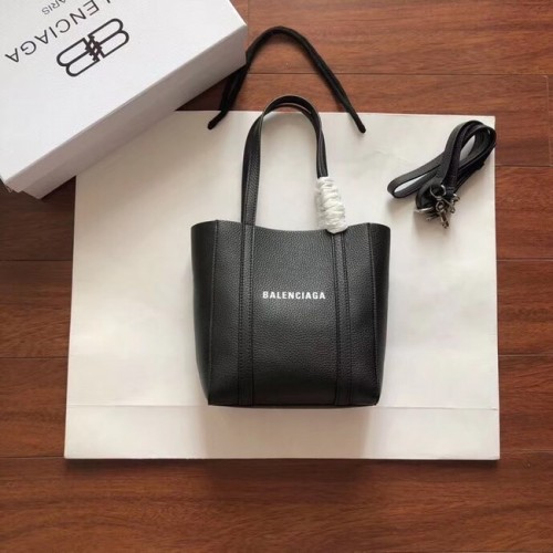 Geantă Balenciaga Original Mini Shopper din piele 6696 Neagră