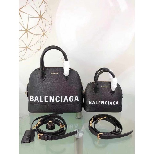 Geantă Balenciaga Shell din piele originală B8924 neagră