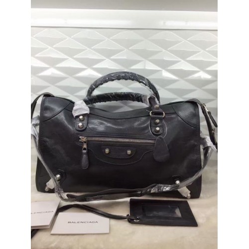 Geantă Balenciaga The City 084332 GRI