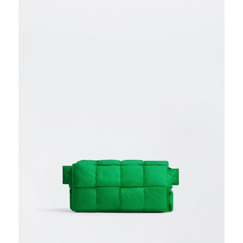 Geantă de mână Bottega Veneta CASSETTE Mini din nailon 8952 Verde