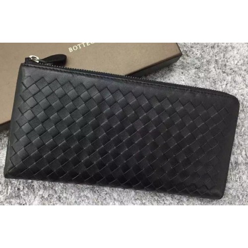 Clutch Bottega Veneta Intrecciato din piele BV144077 Negru