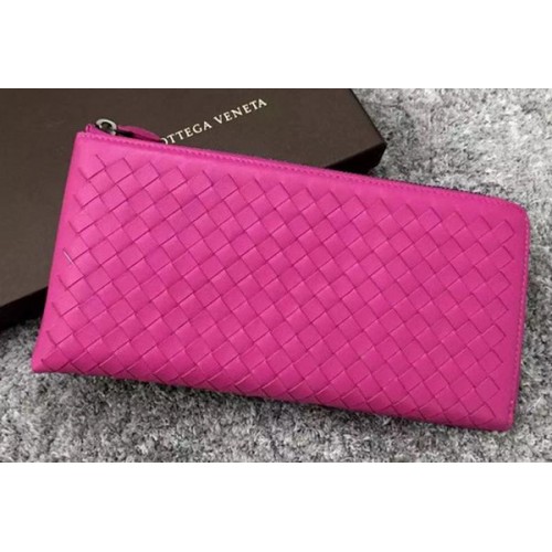 Clutch Bottega Veneta Intrecciato din piele BV144077 Rose