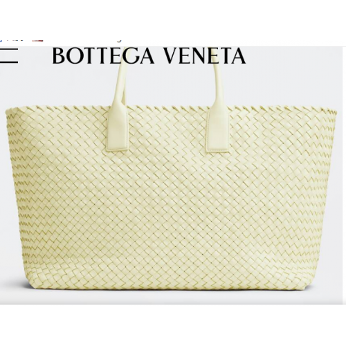 Bottega Veneta Geantă tote mare din piele intreccio 608811 Zest washed