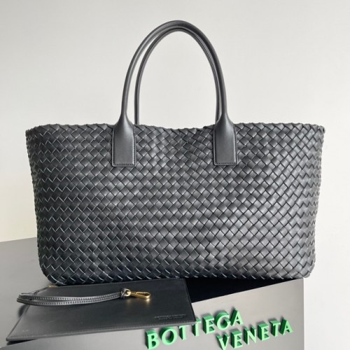 Bottega Veneta Geantă mare din piele Intreccio 608811 Negru