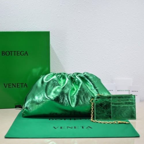 Clutch din piele Bottega Veneta 576227 Parakeet