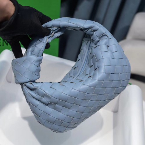 Bottega Veneta MINI BV JODIE 609409 albastru deschis