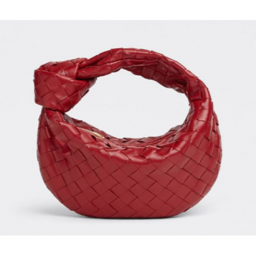 Bottega Veneta MINI JODIE 651876 ROȘU ÎNCHIS
