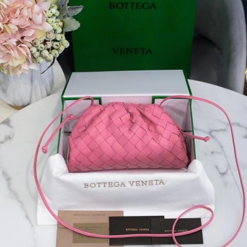 Bottega Veneta MINI POUCH 585852 Pudră Cherry Blossom