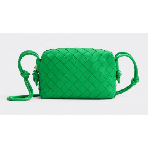 Bottega Veneta Geantă mini intrecciato din piele 680254 Parakeet