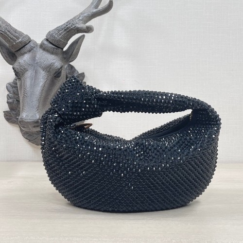 Bottega Veneta Mini cu cristale artificiale JODIE 651876V negru