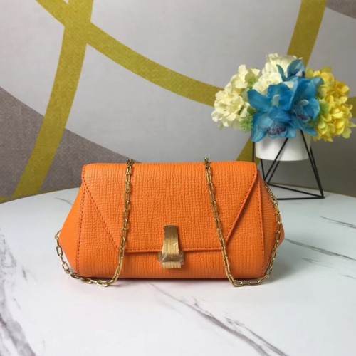 Geantă mini cu lanț Bottega Veneta Original Leather BV6700 galbenă