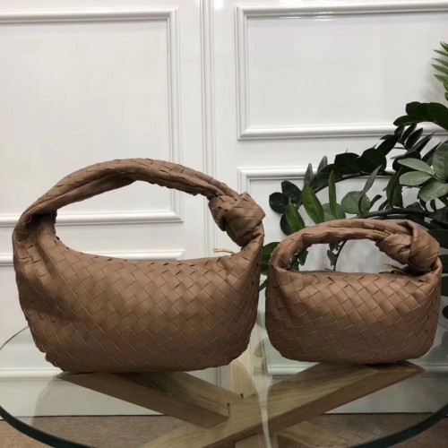 Geantă Bottega Veneta Original Weave din piele BV4588 maro