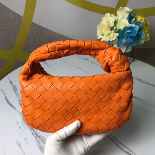 Geantă Bottega Veneta Original Weave din piele BV4588 portocalie