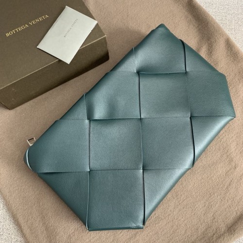 Geantă Bottega Veneta Original Weave din piele BV4599 verde