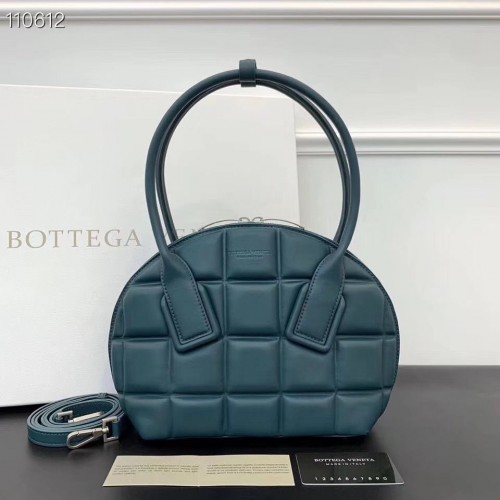Geantă pătrată Bottega Veneta Original din piele țesută BV67130 verde