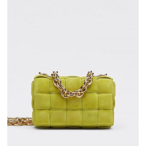 Bottega Veneta PADDED CASSETTE Catifea BAG 591971 Lemon