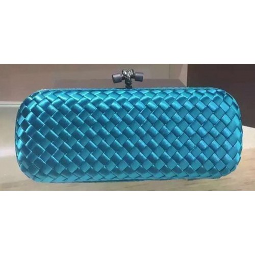 Geantă de mână Bottega Veneta STRETCH Knot din piele de oaie BV8651 SkyBlue