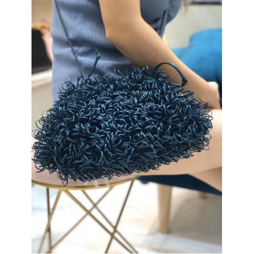 Geantă de umăr Bottega Veneta 576227 albastră