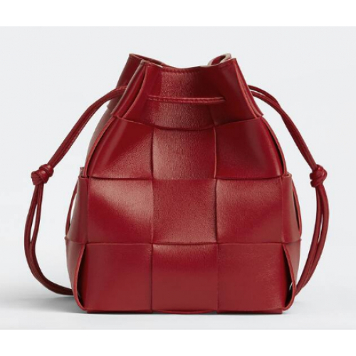 Geantă mică Bottega Veneta Cassette 680218 roșie