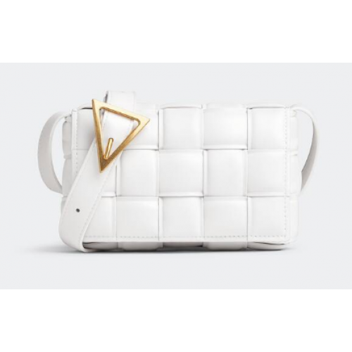 Bottega Veneta Casetă mică căptușită 717506 alb