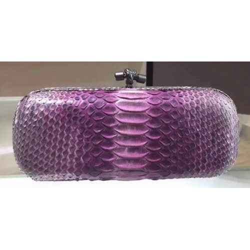 Clutch cu nod din piele Bottega Veneta model șarpe 8651D