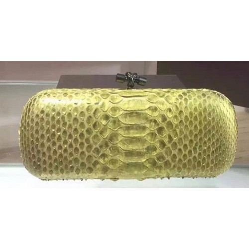 Clutch cu nod din piele Bottega Veneta model șarpe 8651F