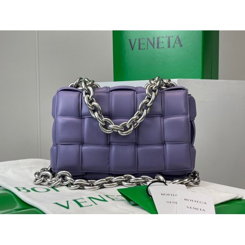 Bottega Veneta THE CHAIN CASSETTE Livrare rapidă 631421 violet Hardware Finisaj argintiu