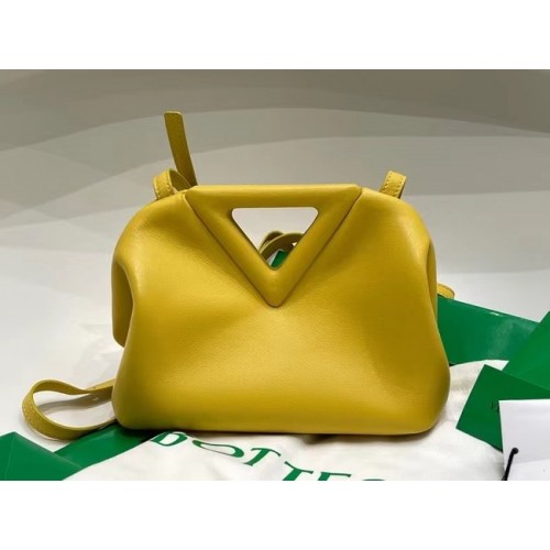 Genți Bottega Veneta cu mâner superior point 658476 galben