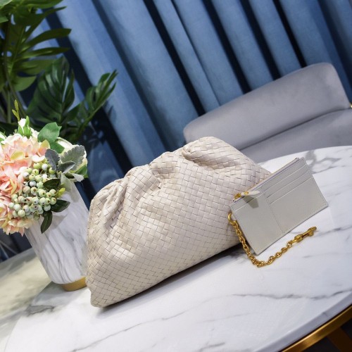 Geantă de mână Bottega Veneta Weave 585853 Albă