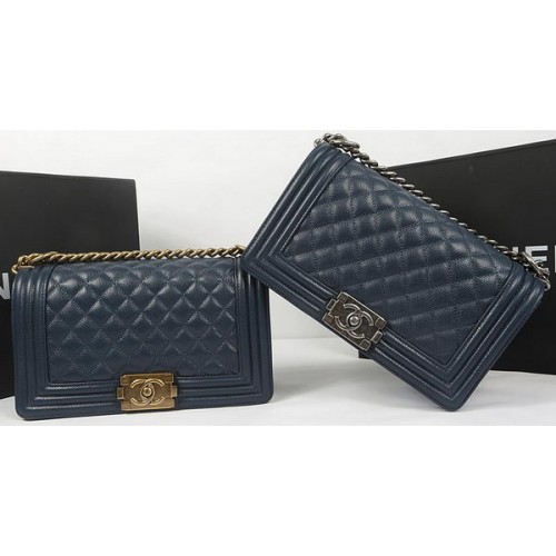 Geantă Chanel Flap Boy Model Royal Cannage Original A67025 Argintiu