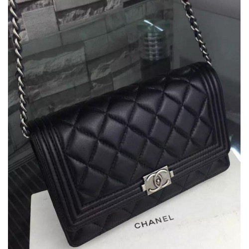 Geantă Chanel mini Flap Bag Original Sheepskin A33814 Negru