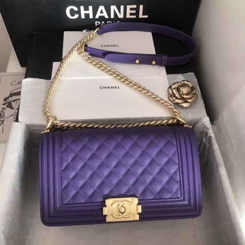 Geantă Chanel pentru băieți A67086 violet