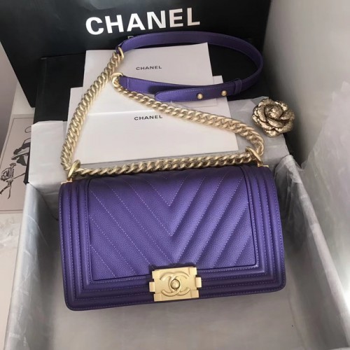 Geantă Chanel pentru băieți V67086 violet