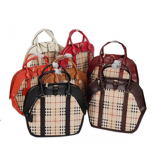 Geantă de umăr BurBerry Haymarket Check Saddlestitch B6521