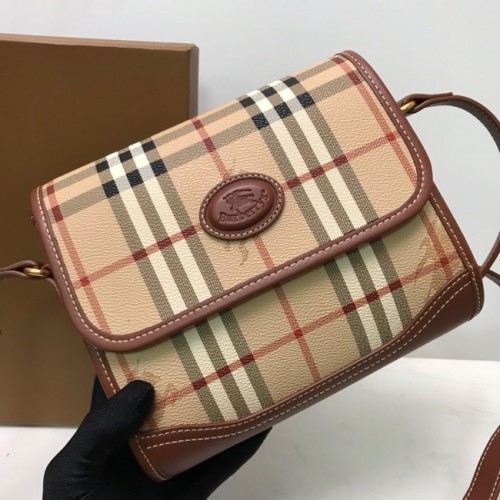 Geantă de umăr din piele BurBerry 20203 maro
