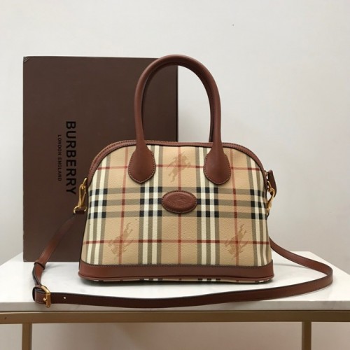 Geantă de umăr din piele BurBerry 81125 maro