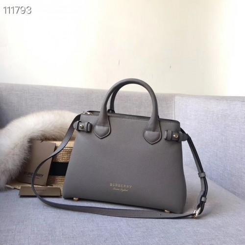 Geantă tote din piele BurBerry 7461 gri